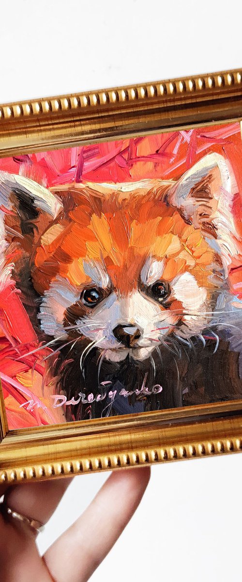 Red panda by Nataly Derevyanko