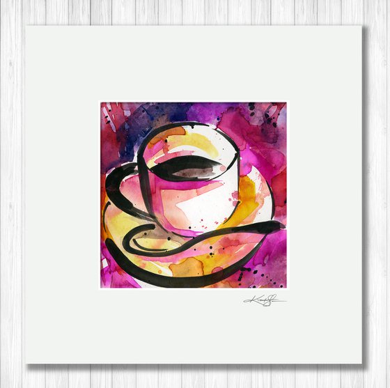 Coffee Dreams 5 - Painting by Kathy Morton Stanion