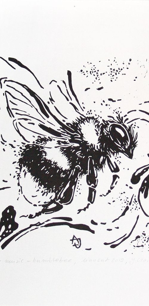 Summer music - bumblebee * free shipping * by Jolanta Czarnecka