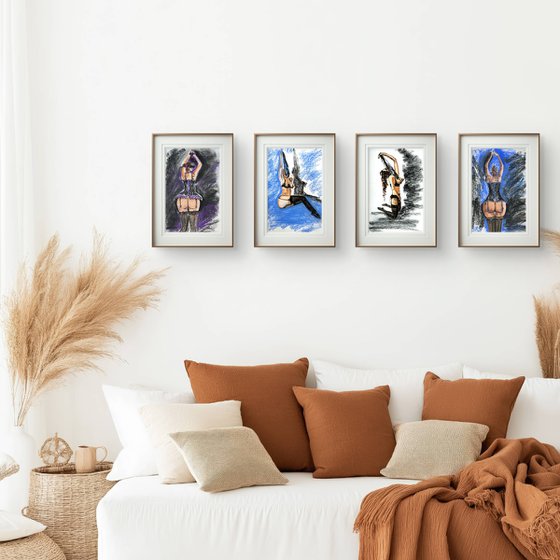 Women Body Set of 4 SoftPastel
