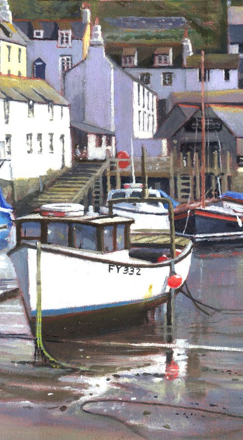 "Cornish Harbours - Polperro 4 - Incoming tide." by Russell Aisthorpe