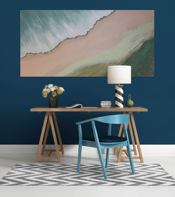 Serene shoreline 2 1 90x180