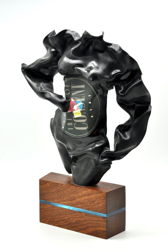 Vinyl Music Records Sculpture - "Forbidden Fruit"