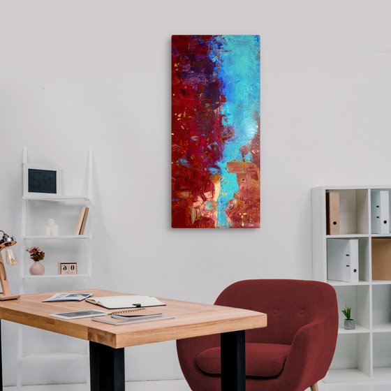 Turquoise sky contemporary summer piece