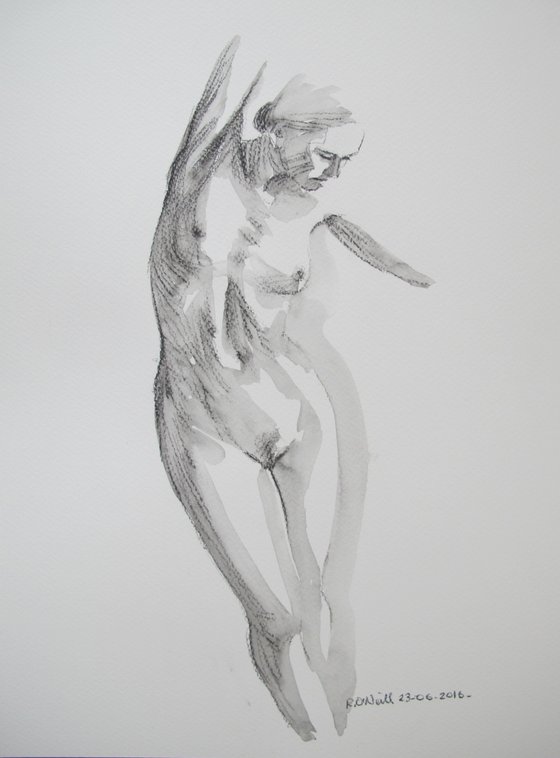 standing female nude