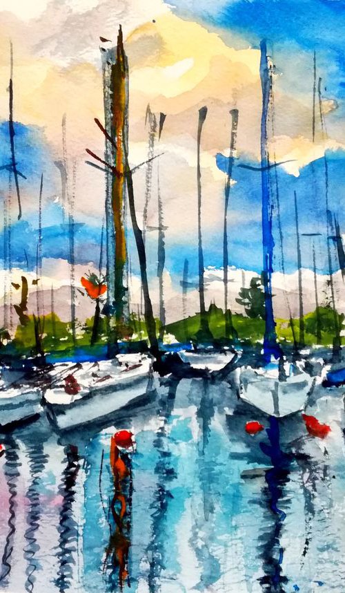 Evening in Marina by Leonid Kirnus