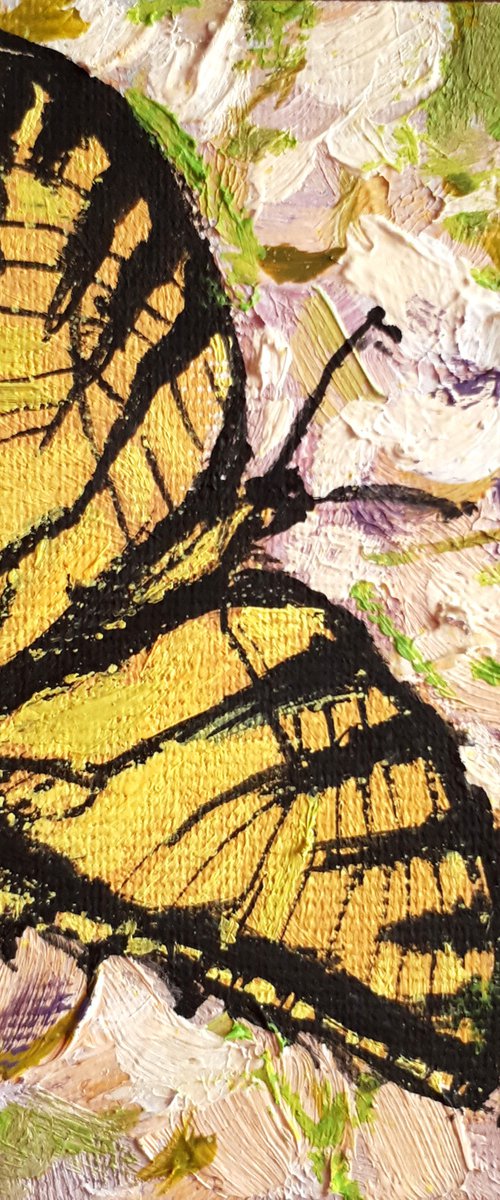 Butterfly... / FROM MY A SERIES OF MINI WORKS / ORIGINAL OIL PAINTING by Salana Art Gallery