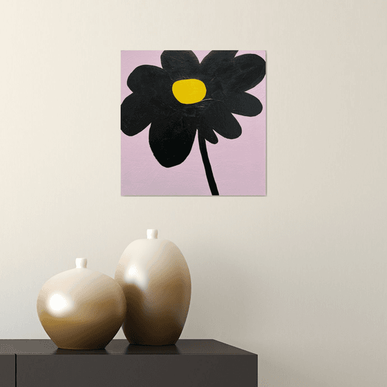 Minimalist Black Flower