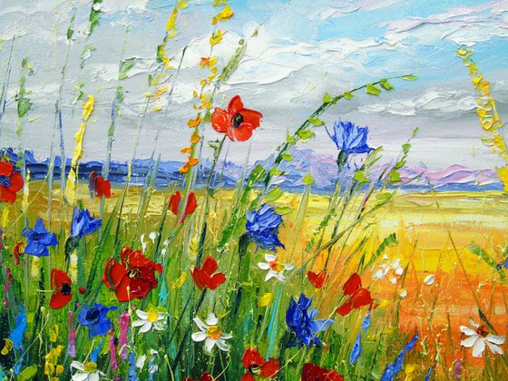 Flowers in a field