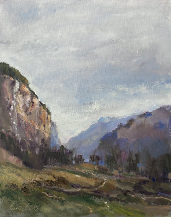 In the mountains of Switzerland