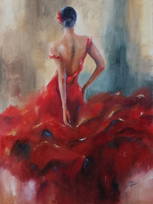 Flamenco Dancer 245 by Susana Zarate
