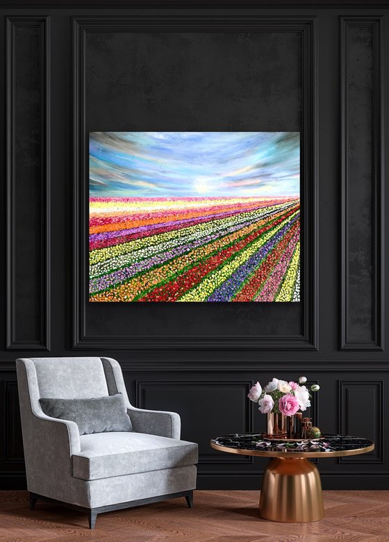 Rainbow Harvest - Tulip fields of Lisse