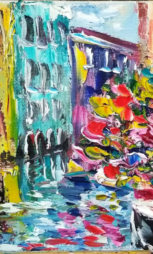 Flowers in Venice by Oksana Fedorova