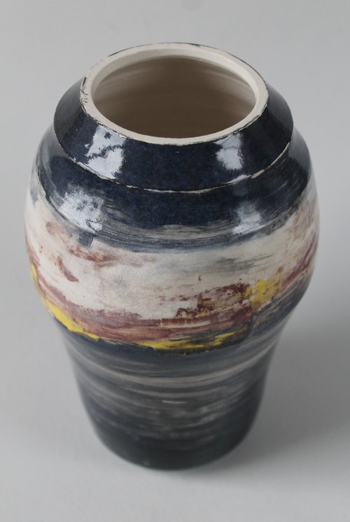 Handpainted vessel, 5 by Monique Robben- Andy Sheppard