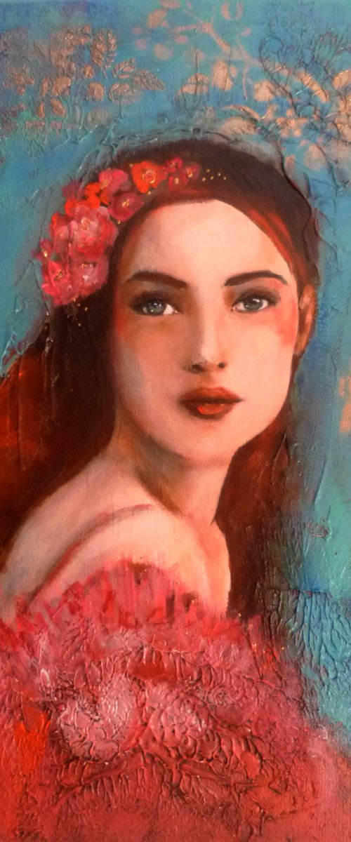Ludmilla  30 x 40 cm by Loetitia Pillault