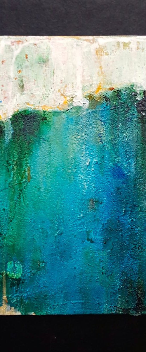 small abstract painting by Laura Spring