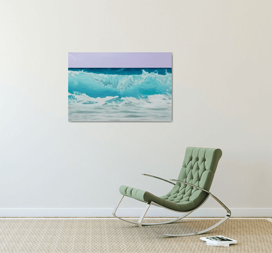 Teal Harmony. Ocean wave