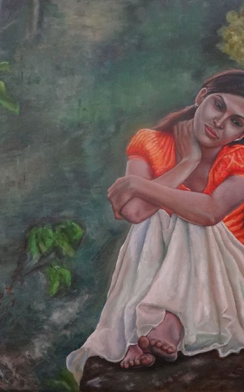 The Girl in Orange Dress by Ramya Sadasivam