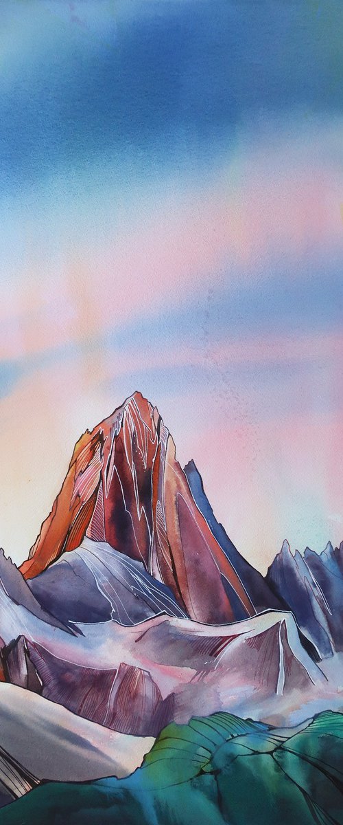 Fitz Roy mountain. Patagonia by Alla Vlaskina