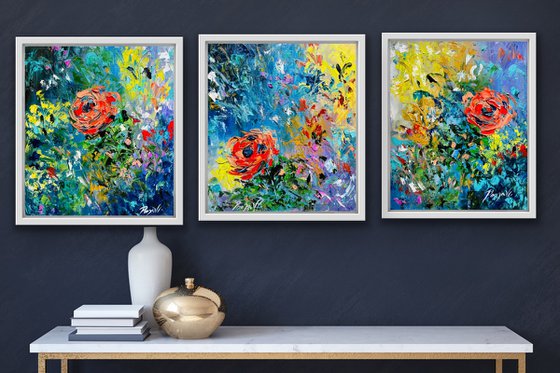 Bright, Bold and Beautiful - Triptych