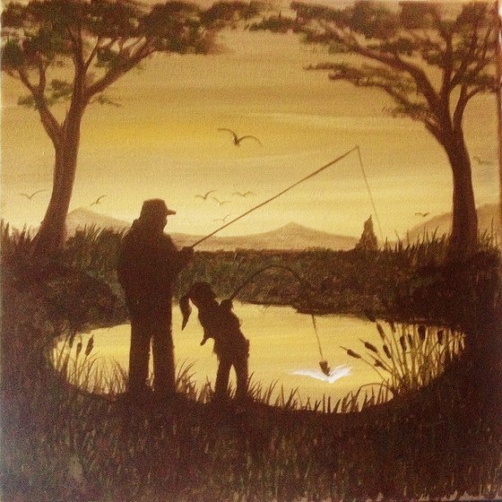 "Fishing with Grandpa #2"