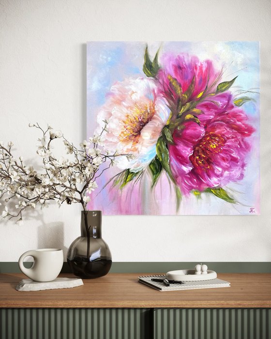 Magic peonies series - With Love