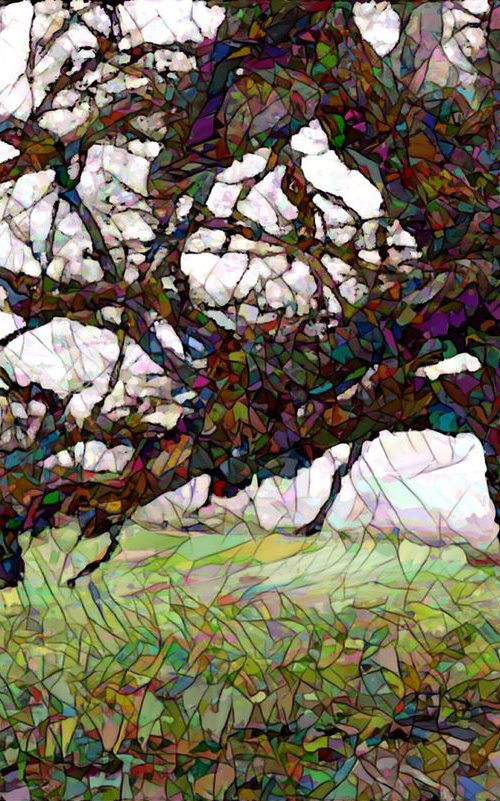 Landscape 15 - Welsh border tree by Tony Roberts