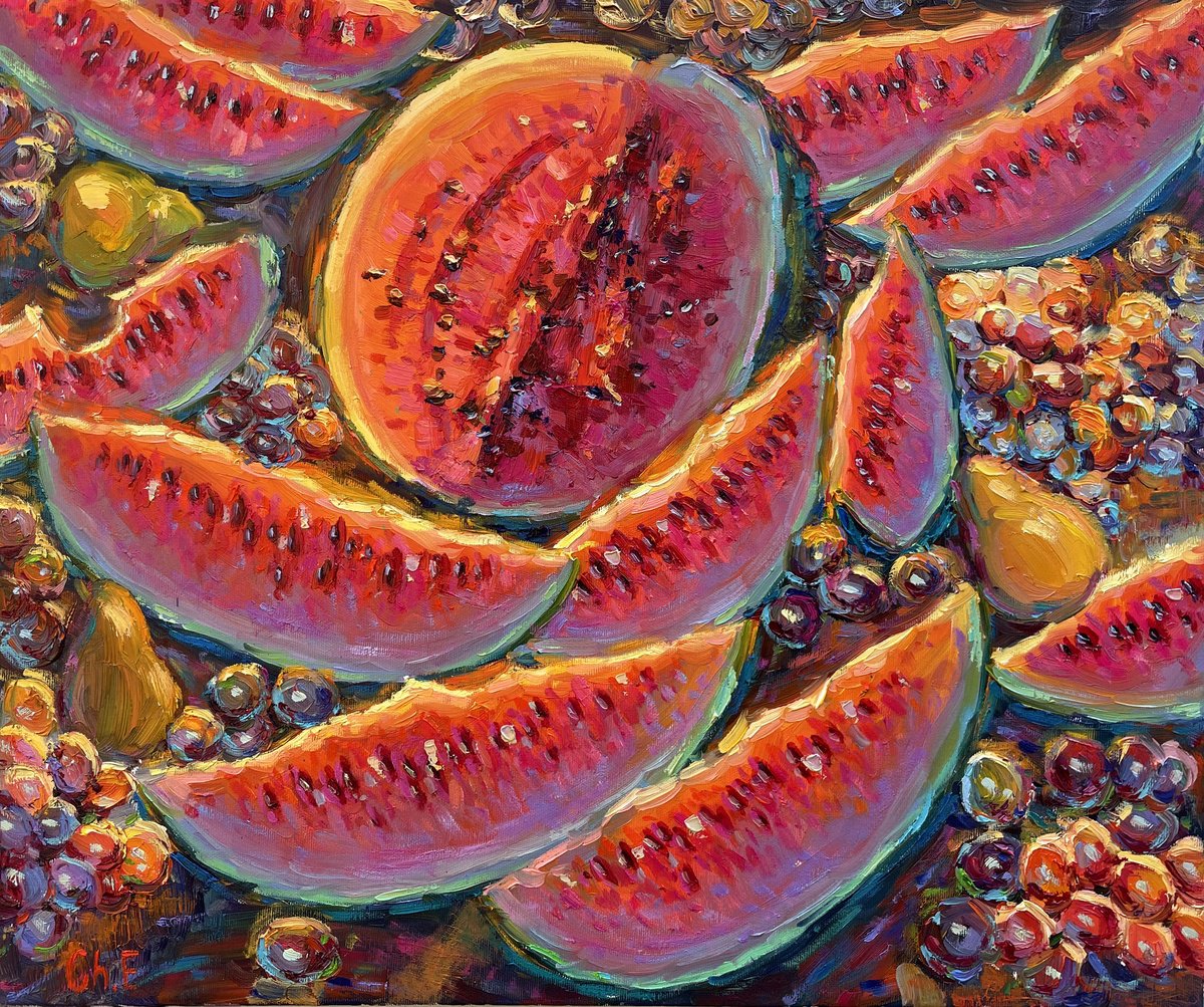 Watermelon By Evgeny Chernyakovsky, 24 X 20, Artwork For Sale On Artfinder
