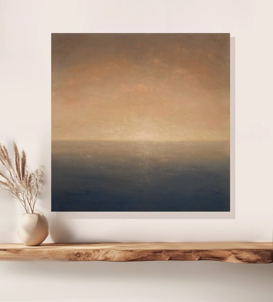 Zero Dawn, minimalist seascape