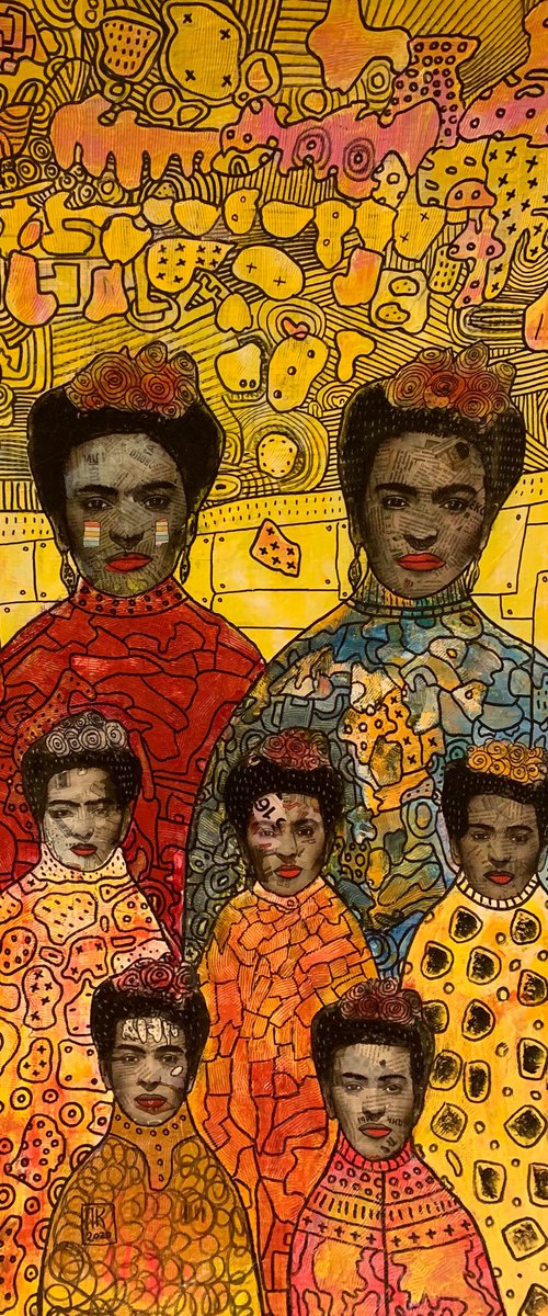 Seven sisters of Frida Kahlo. by Pavel Kuragin