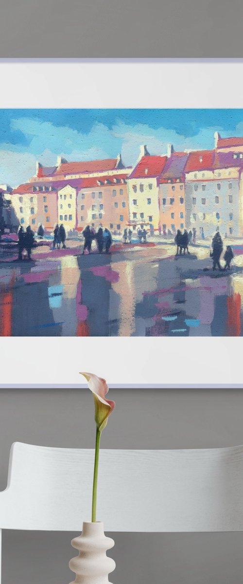 Sunny Day in the Old Town by Evgen Semenyuk