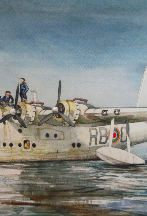 Short Sunderland Flying Boat by John Lowerson