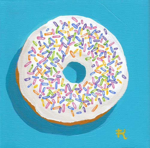 White with Rainbow Sprinkles by Terri Smith