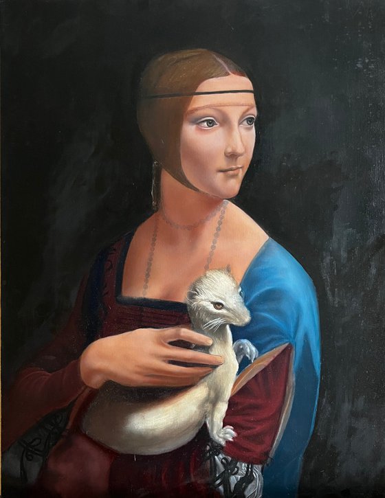 Leonardo’s Lady with Ermine (In Progress)