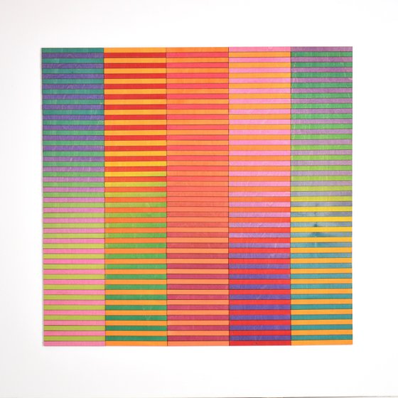 Five Panel Ombre Stripe Colour Study