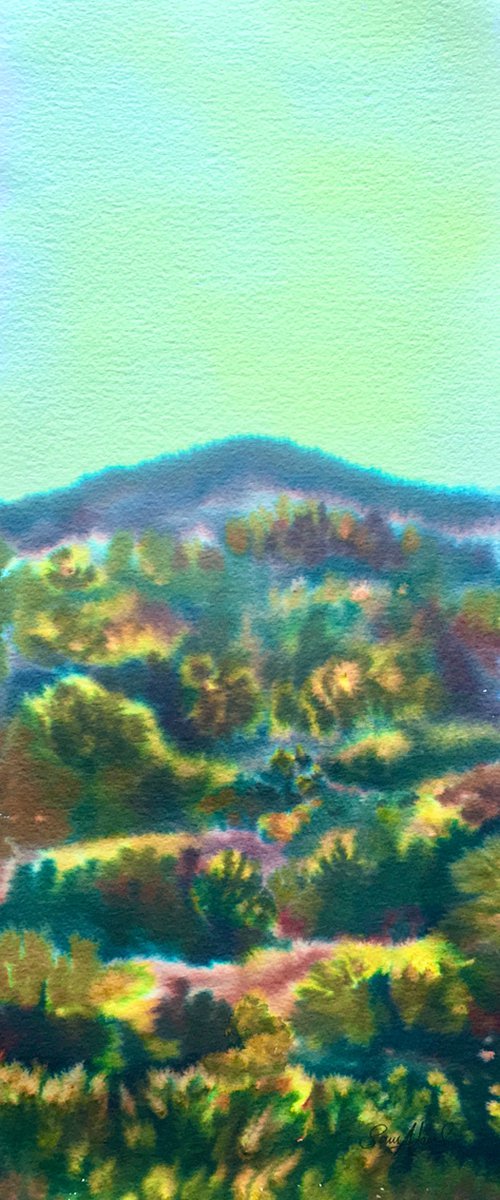 Below the Purbeck hills by Samantha Adams