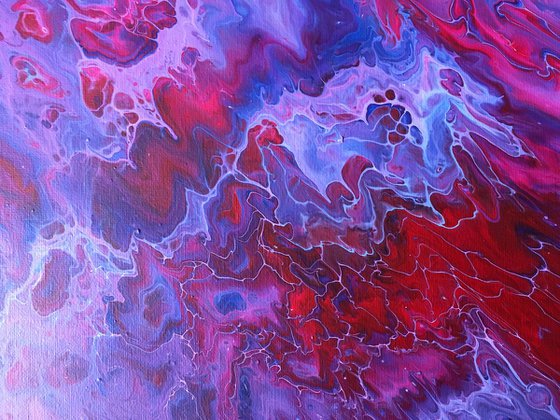 "Eye Of The Storm" - Original Abstract PMS Acrylic Painting - 16 x 20 inches