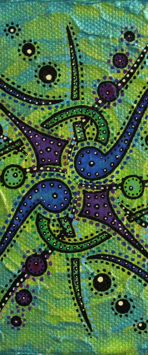 Sense of blue green movement by Jonathan Pradillon