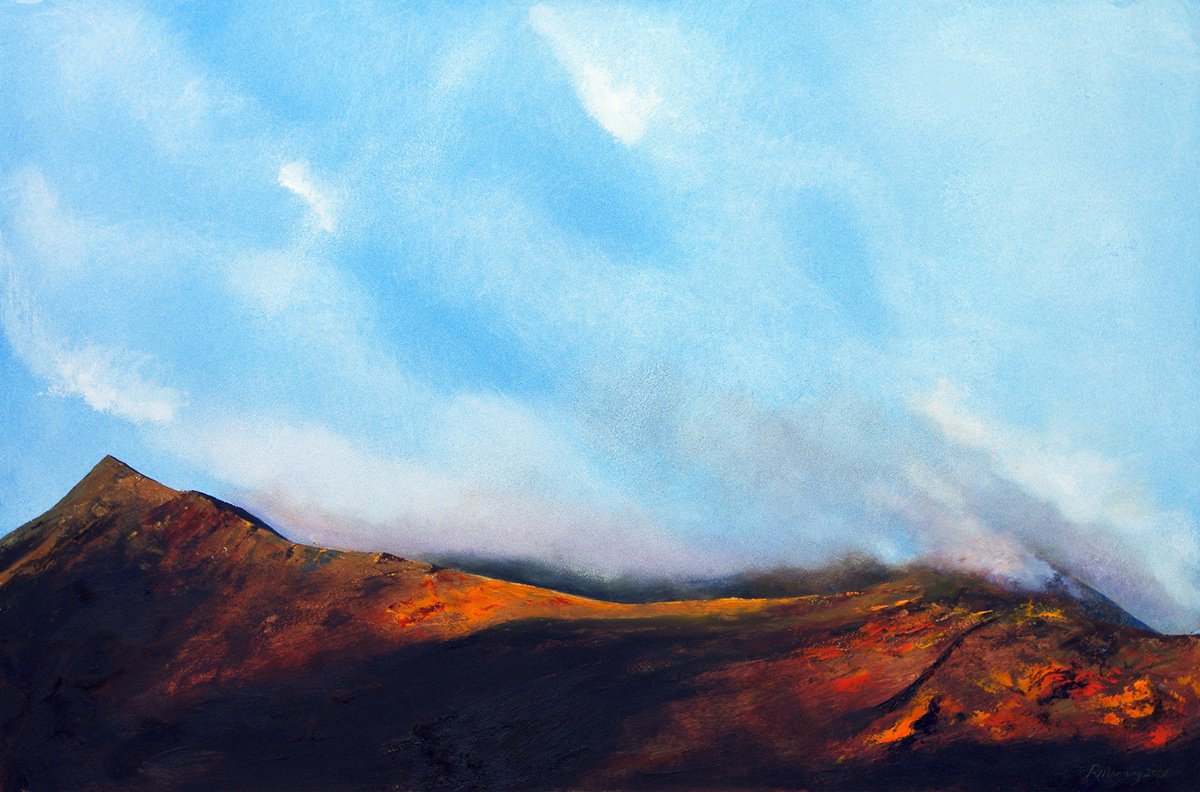 Landscape Oil Painting By Richard Manning, 36 X 24", Landscape-49, Original Artwork