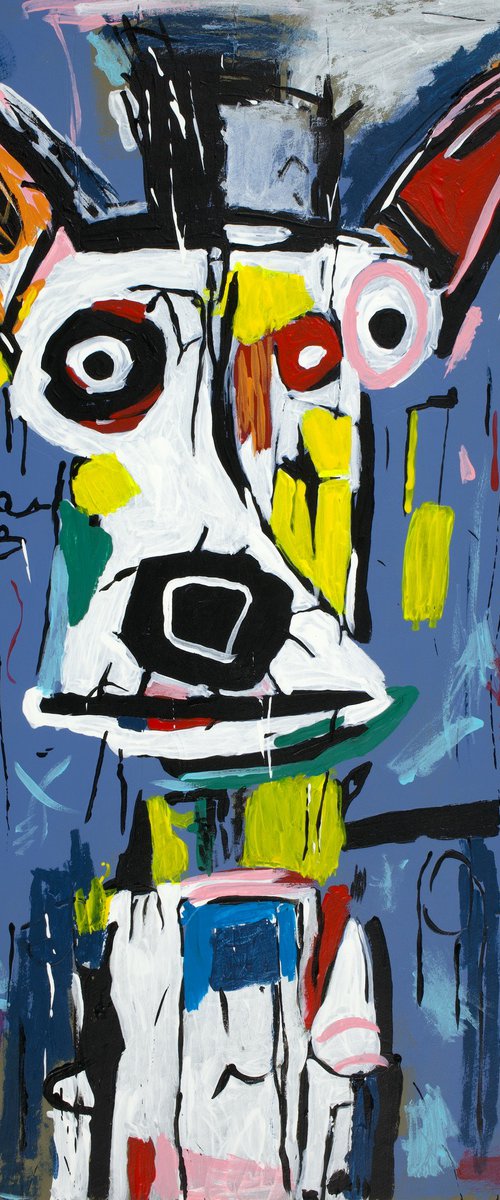 Self-Portrait of Basquiat's Dog I by Kosta Morr