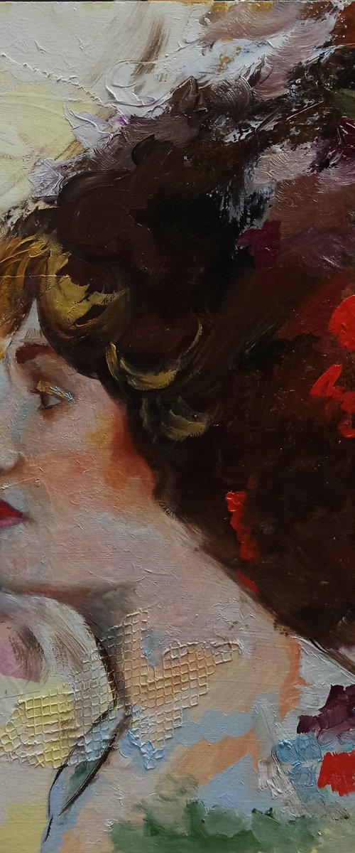 A breath/  "Dame" series # 3 by Laura Muolo