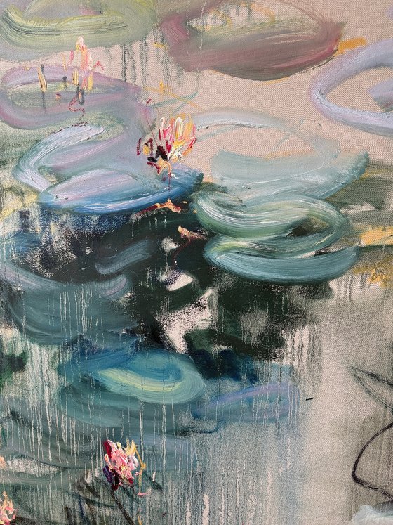 Summer rain. Reflections.