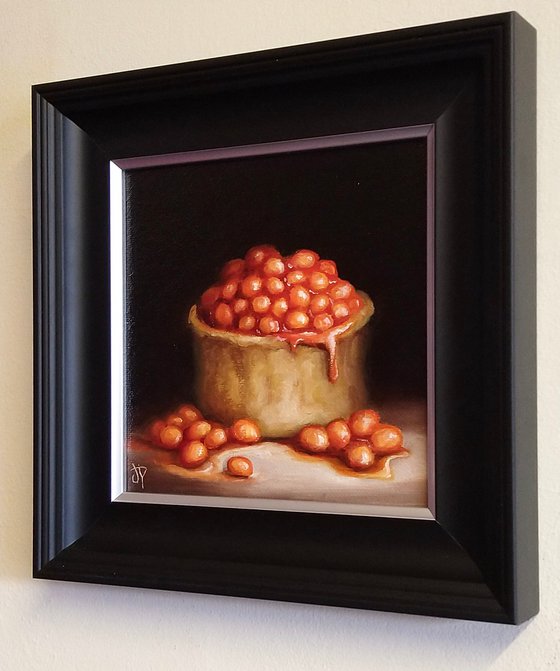 Scottish scotch pie with Beans on top #2  still life