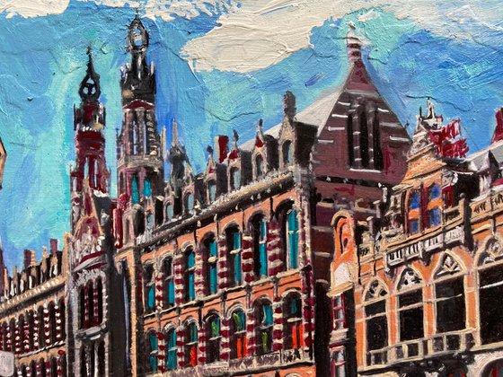 Gothic Buildings In Amsterdam
