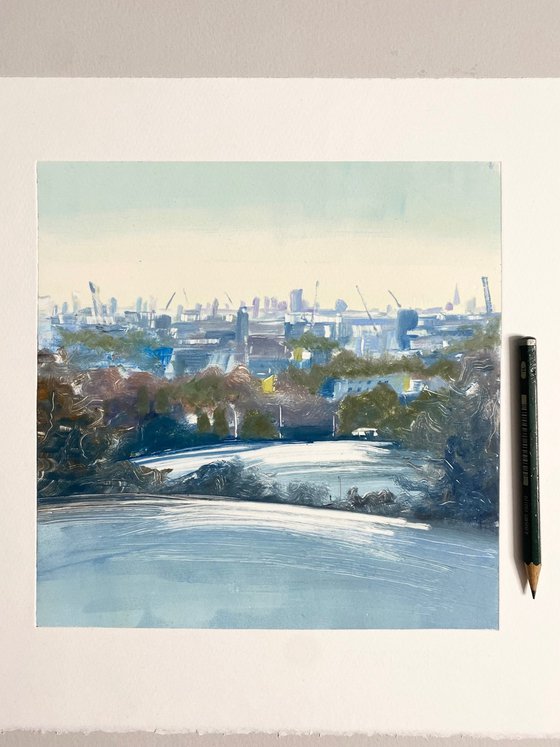 London From Parliament Hill, Winter