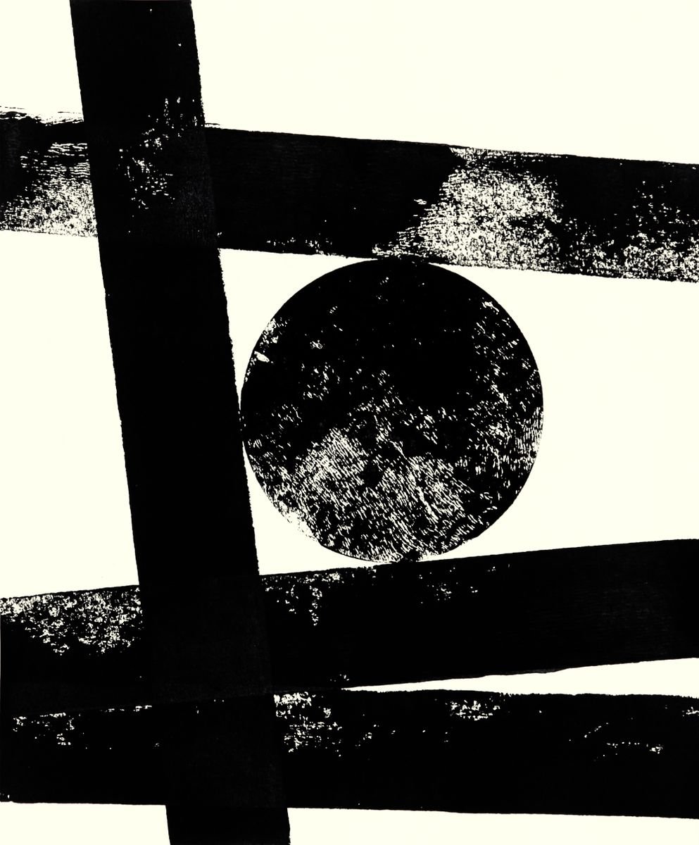 Abstract Acrylic Painting By Petr Strnad, 10 X 12", Integration Xi., Original Artwork