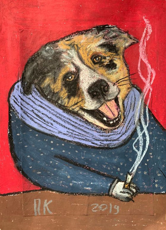 Smoking dog #52