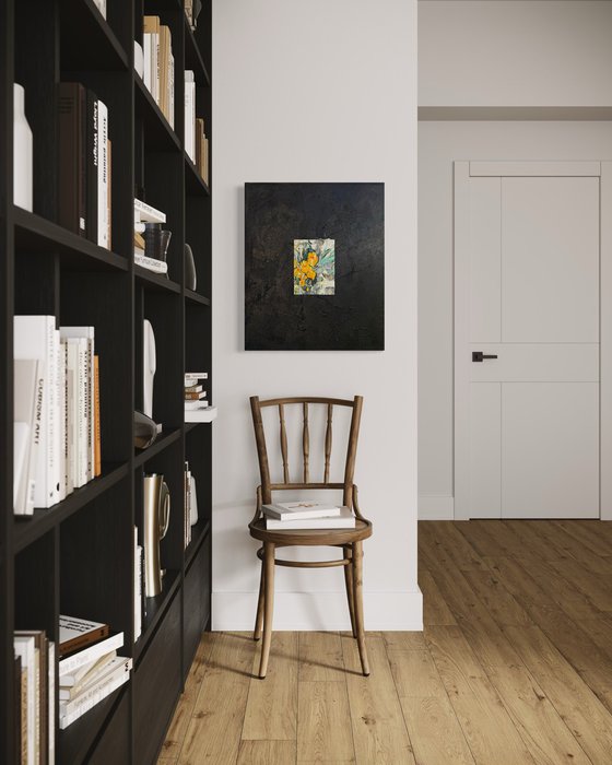 Light sprouting from darkness. Diptych