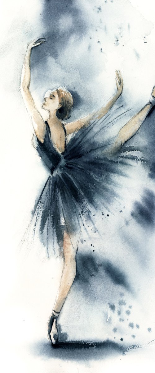 Ballerina in Blue n.1 by Sophie Rodionov