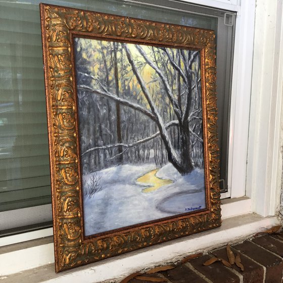 WINTER WOODS NIGHTFALL